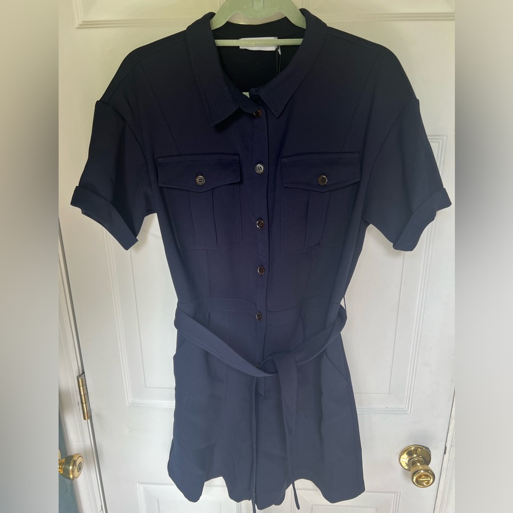 New with Tags Navy Blue Greylin Romper